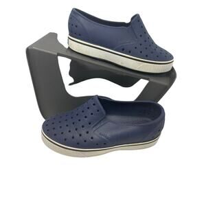 Native Miles Navy Slip On Water Shoes Kids Size C12 EVA Lightweight Perforated